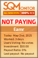 Eamr HYIP Status Button