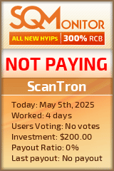 ScanTron HYIP Status Button