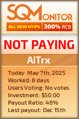 AiTrx HYIP Status Button