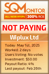 Wiplux Ltd Project Status Button