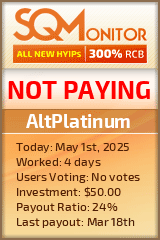 AltPlatinum Project Status Button