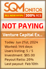Venture Capital Express HYIP Status Button