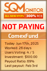 ComexFund HYIP Status Button