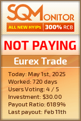 Eurex Trade HYIP Status Button