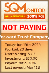 Forward Trust Company HYIP Status Button