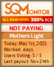 Mothers Light Project Status Button