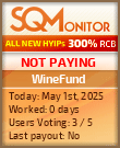 WineFund Project Status Button