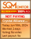 Crystal Alliance Inv HYIP Status Button