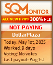 DollarPlaza HYIP Status Button