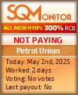 Petrol Union HYIP Status Button