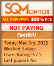 FastINV HYIP Status Button