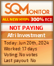 Afri Investment HYIP Status Button