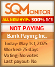 Bank Paying Inc. Project Status Button