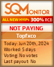 Topfxco HYIP Status Button