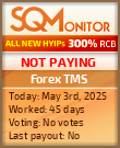 Forex TMS Project Status Button