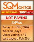 FxPlus HYIP Status Button