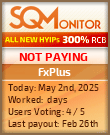 FxPlus HYIP Status Button