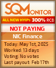 NIC Finance HYIP Status Button