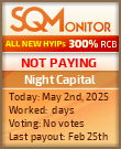 Night Capital HYIP Status Button