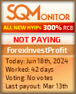ForexInvestProfit HYIP Status Button