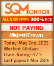 MajestiCrown HYIP Status Button