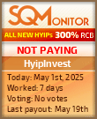 HyipInvest Project Status Button