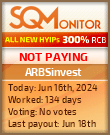 ARBSinvest HYIP Status Button