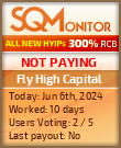 Fly High Capital HYIP Status Button