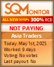 Asia Traders HYIP Status Button