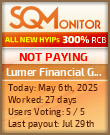 Lumer Financial Group HYIP Status Button