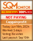 Capgainprofit HYIP Status Button