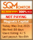 Magnetic Capital HYIP Status Button