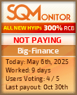 Big-Finance HYIP Status Button