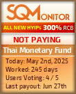 Thai Monetary Fund Project Status Button