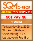 3PAMM HYIP Status Button