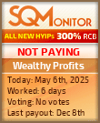 Wealthy Profits HYIP Status Button