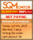 Helision Investment Ltd. HYIP Status Button