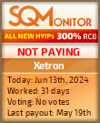 Xetron HYIP Status Button