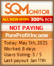 PureProfitIncome HYIP Status Button