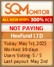 HexFund LTD Project Status Button