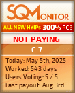 C-7 Project Status Button