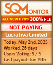 Lucrativa Limited HYIP Status Button