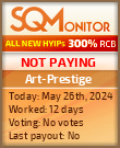 Art-Prestige HYIP Status Button
