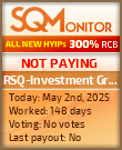 RSQ-Investment Group Ltd HYIP Status Button