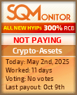 Crypto-Assets HYIP Status Button