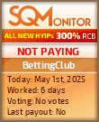 BettingClub Project Status Button