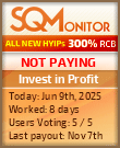 Invest in Profit HYIP Status Button