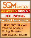 BondDot Investments HYIP Status Button