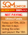 Ultima Funds HYIP Status Button