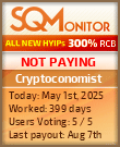 Cryptoconomist Project Status Button